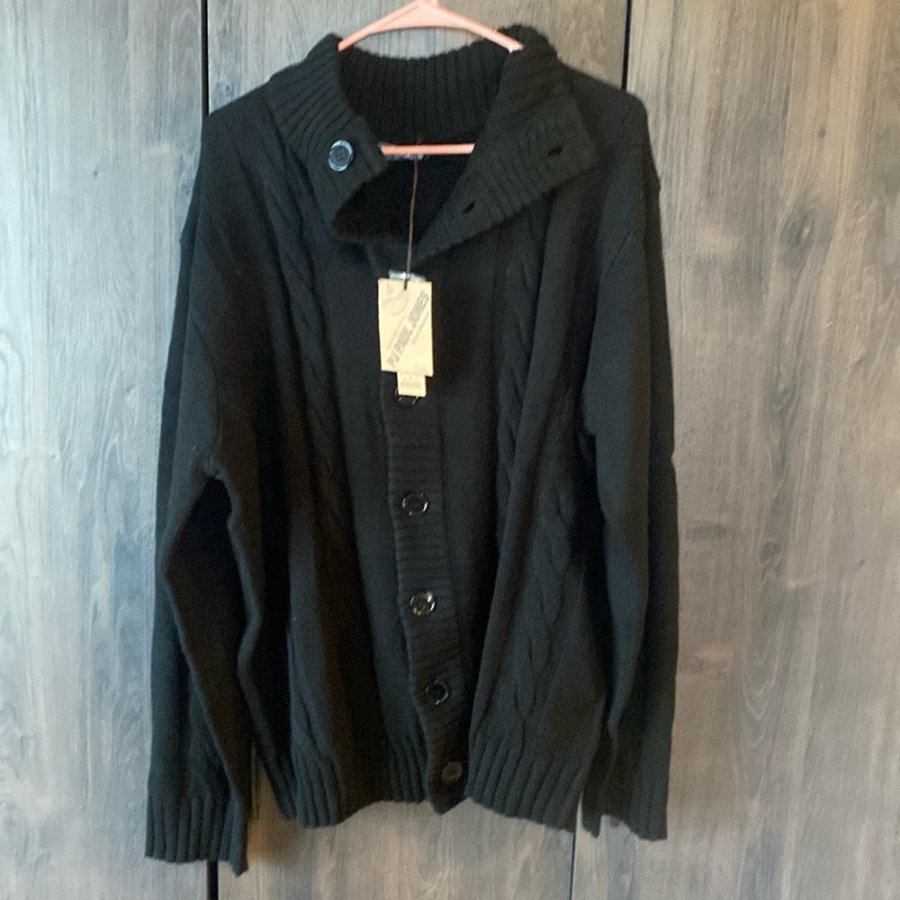 New! Men’s button sweater